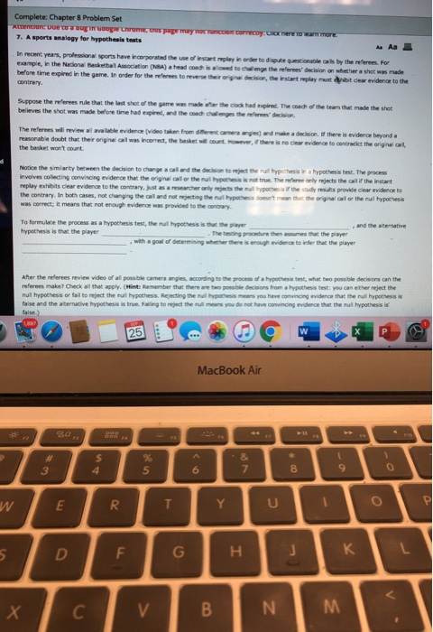 Solved Complete: Chapter 8 Problem Set Attention to our core | Chegg.com