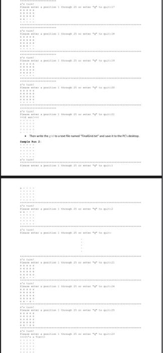 Solved The "XO" game is a game for 2 players who take turns | Chegg.com