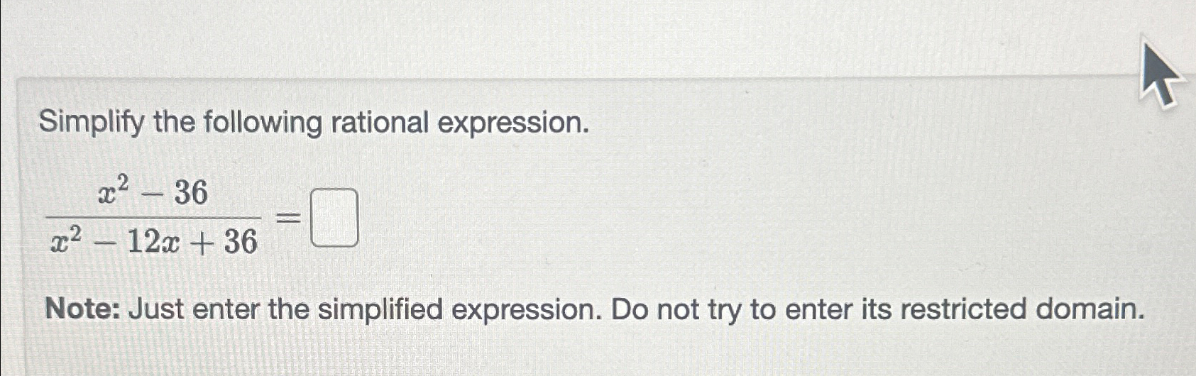 Solved Simplify the following rational | Chegg.com