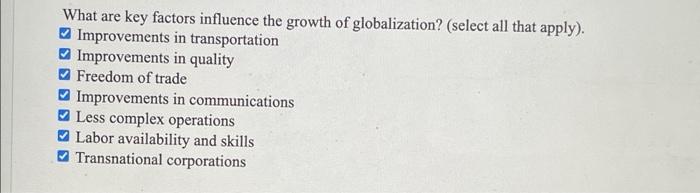 Solved What are key factors influence the growth of | Chegg.com