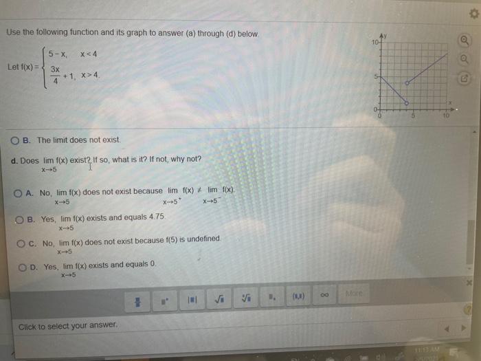 Solved Use the following function and its graph to answer | Chegg.com