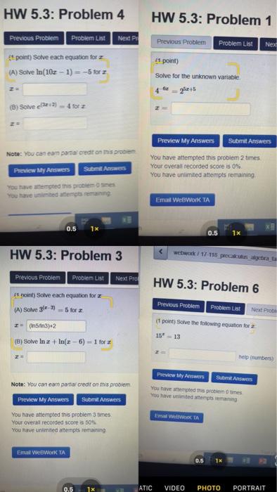 Solved HW 5.3: Problem 1 HW 5.3: Problem 3 Previous Poem | Chegg.com