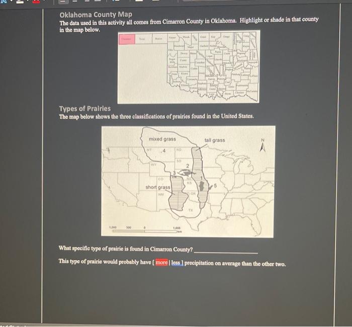 dust bowl map activity