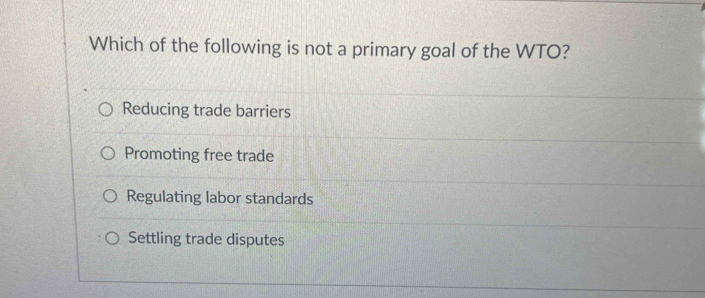 Solved Which of the following is not a primary goal of the