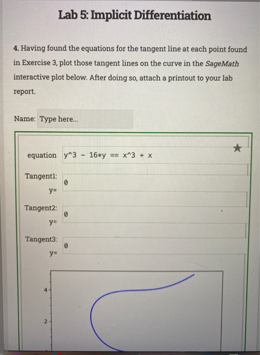 MATH 273.003 Lab Report #5 1 Name: 1. (1 pt) Use the | Chegg.com