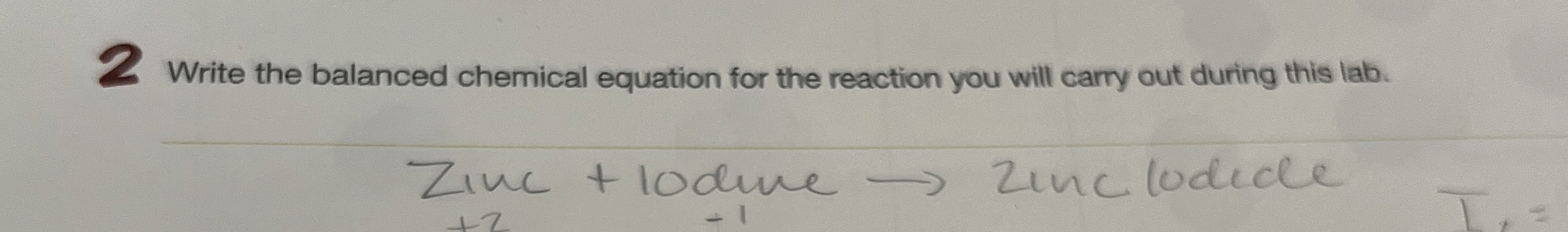 Solved 2 ﻿Write the balanced chemical equation for the | Chegg.com