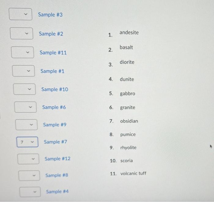 Solved Practice Classifying Igneous Rocks For This Section Chegg