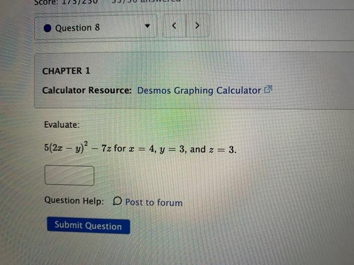 Solved CHAPTER 1 Calculator Resource: Desmos Graphing | Chegg.com