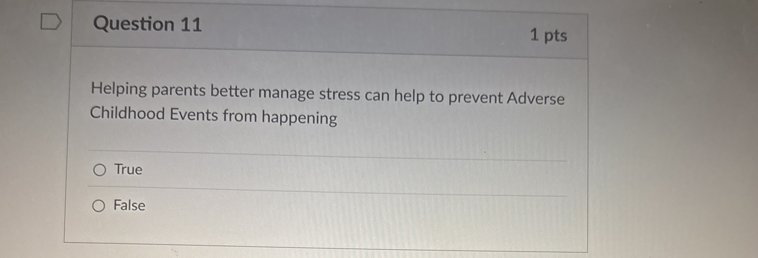 Solved Question 111 ﻿ptsHelping parents better manage stress | Chegg.com