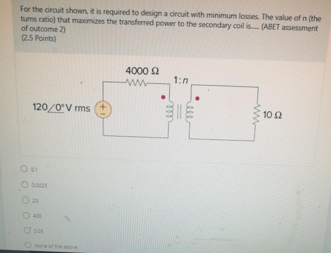 Solved For the circuit shown, it is required to design a | Chegg.com