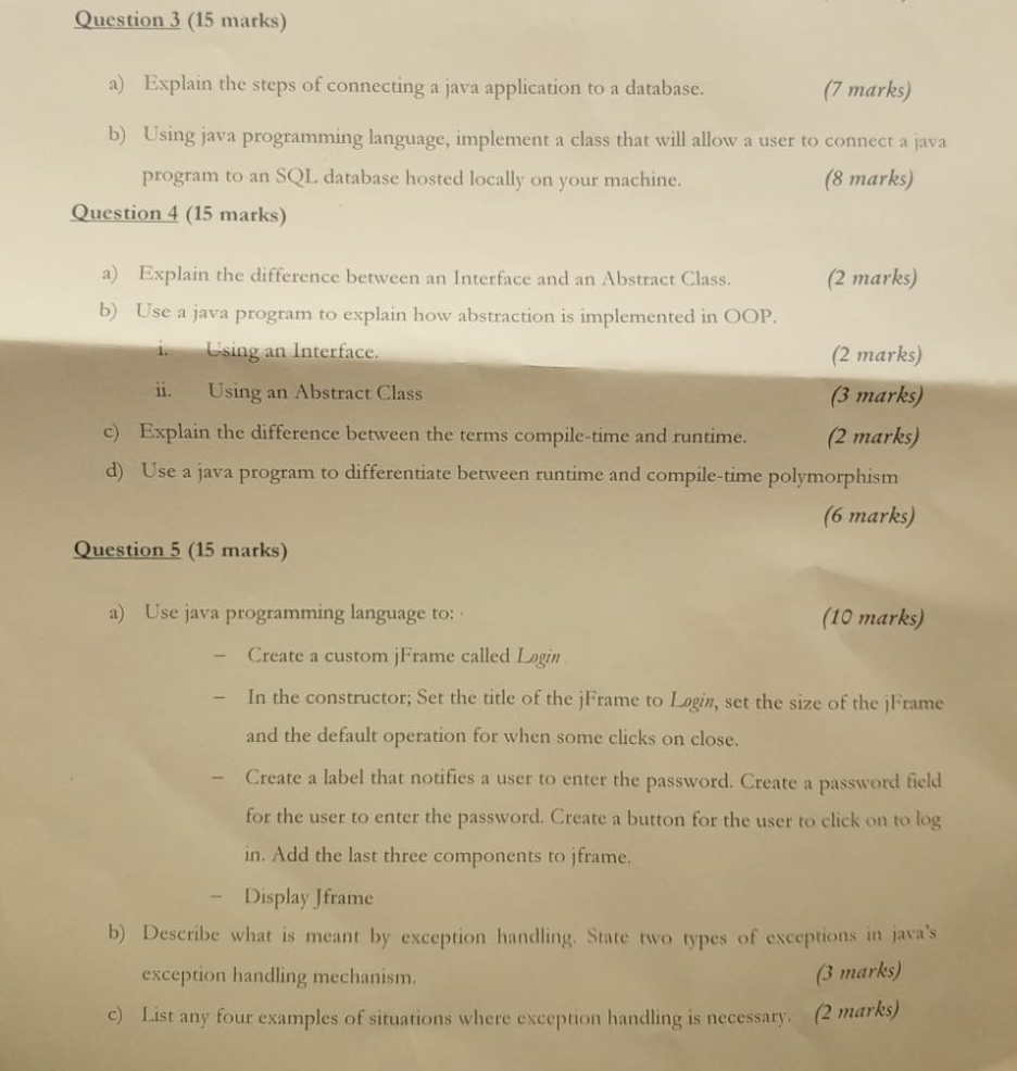 Solved Question 3 ( 15 ﻿marks)a) ﻿Explain the steps of | Chegg.com
