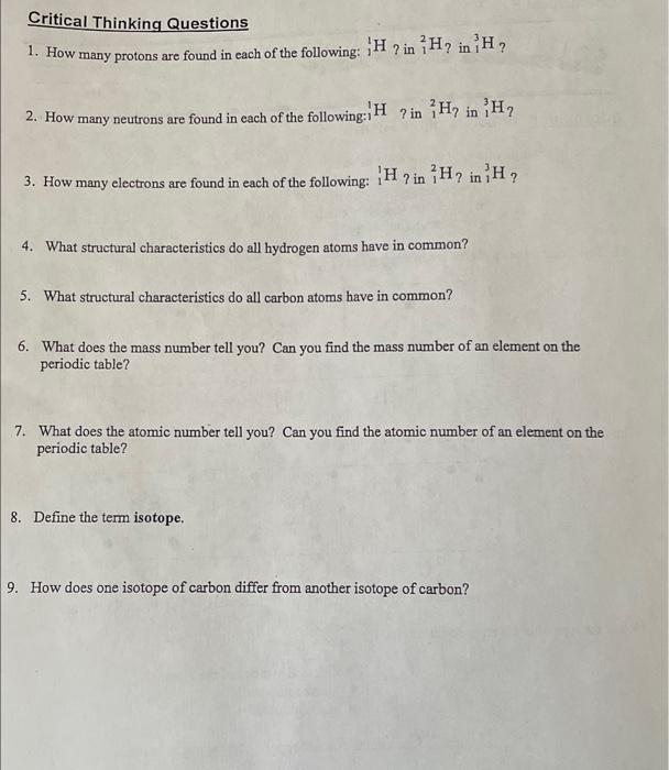 What Does The Mass Number Tell You