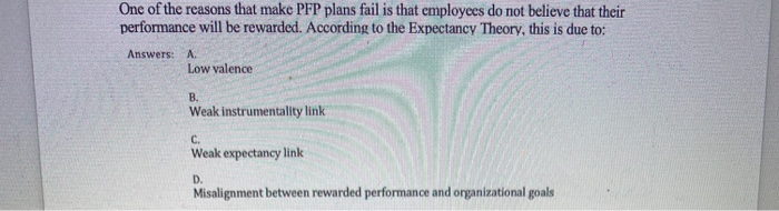 Solved Management by Objectives (MBO) is an organizational | Chegg.com