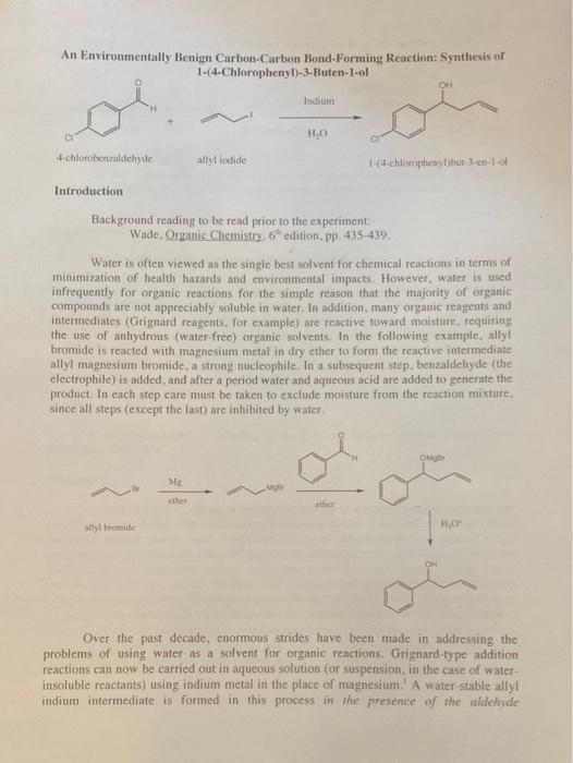 Solved REPORT FORM: SYNTHESIS OF | Chegg.com