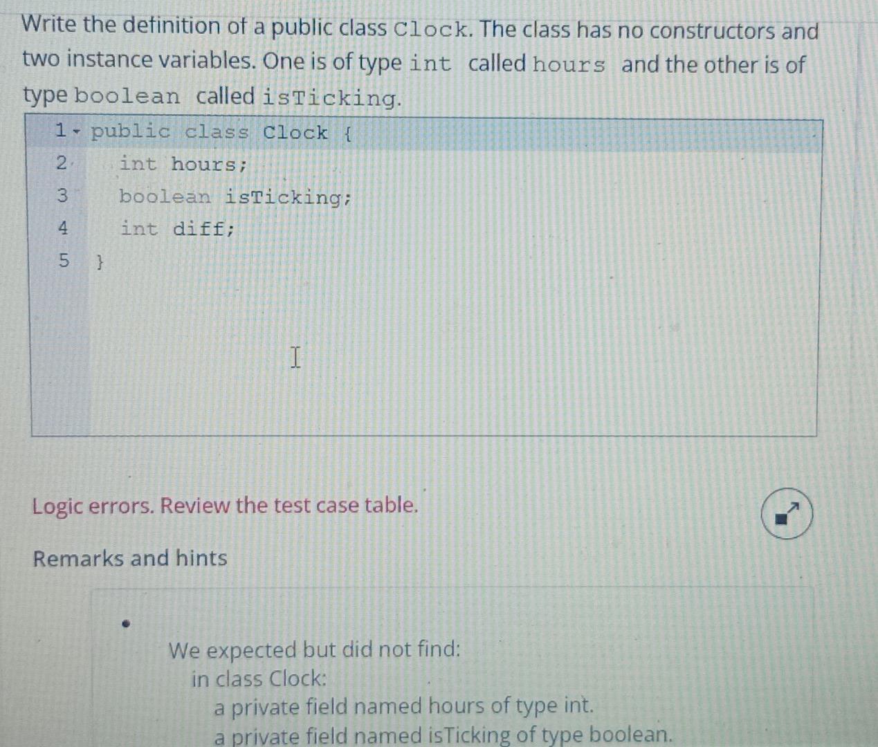 Solved I just need the correct java answer not the whole | Chegg.com