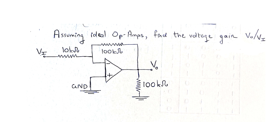 Solved Assuming Ideal Op Amps, Find The Voltage Gain | Chegg.com