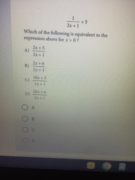 solved-1-5-2x-1-which-of-the-following-is-equivalent-to-chegg