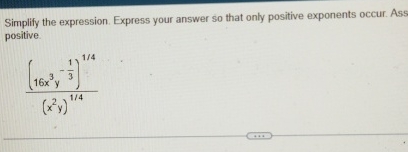 Solved Simplify the expression. Express your answer so that | Chegg.com
