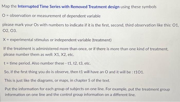 Solved Map the Interrupted Time Series with Removed | Chegg.com