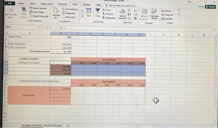 Solved Excel Step by step needed to create a one variable Chegg