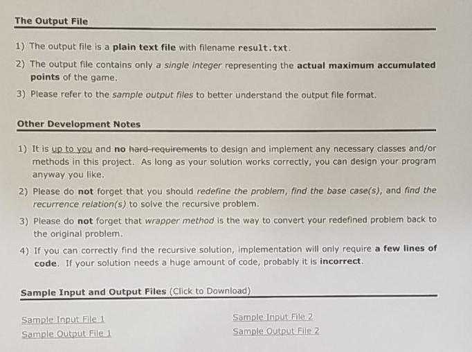 Solved JAVA Code .Read from an input file and write to an | Chegg.com