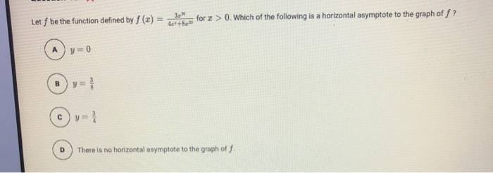 Solved Let f be the function defined by f (x) = for x > 0. | Chegg.com