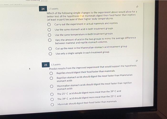 Solved 24 1.5 points Which of the following simple changes | Chegg.com