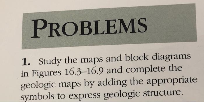 Solved PROBLEMS 1. Study the maps and block diagrams in | Chegg.com