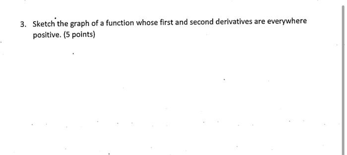 Solved 3. Sketch the graph of a function whose first and | Chegg.com
