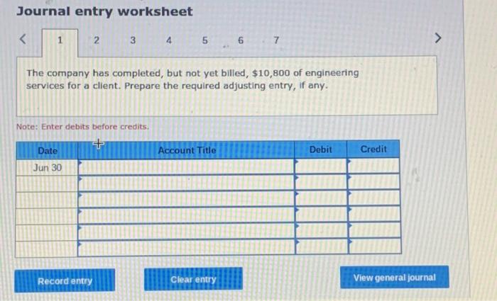 Solved Journal Entry Worksheet The Company | Chegg.com