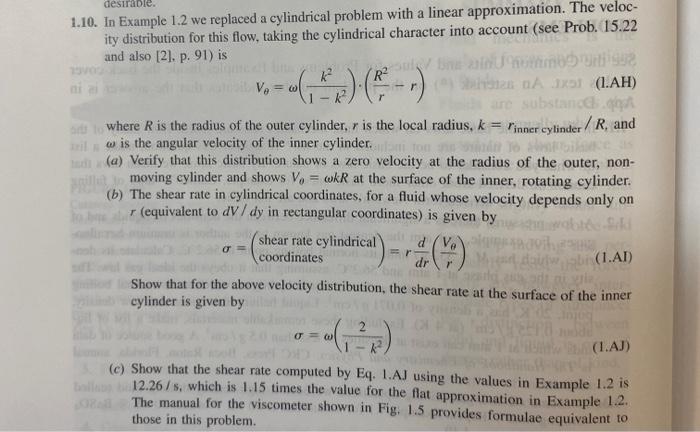 10. In Example 1.2 we replaced a cylindrical problem | Chegg.com