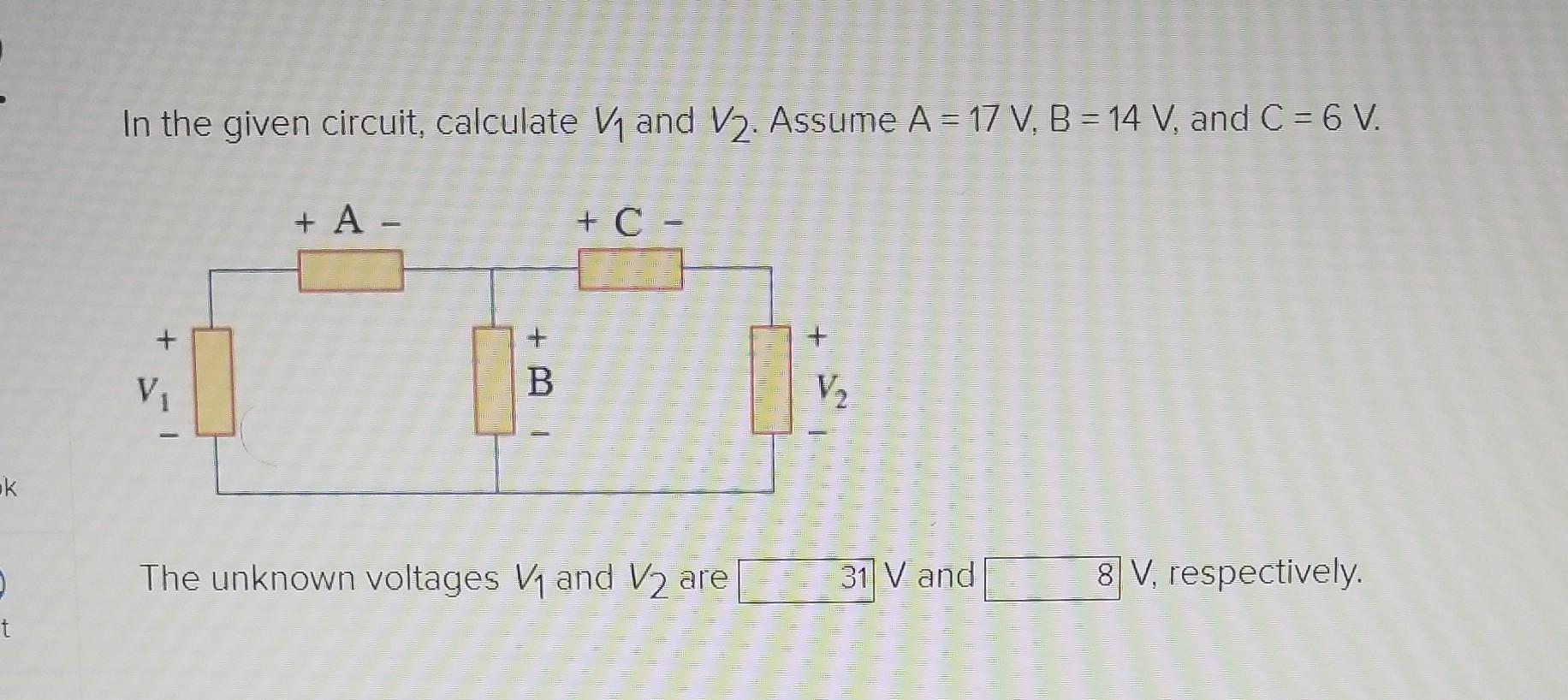 Solved In The Given Circuit, Calculate V1 And 12. Assume A = | Chegg.com