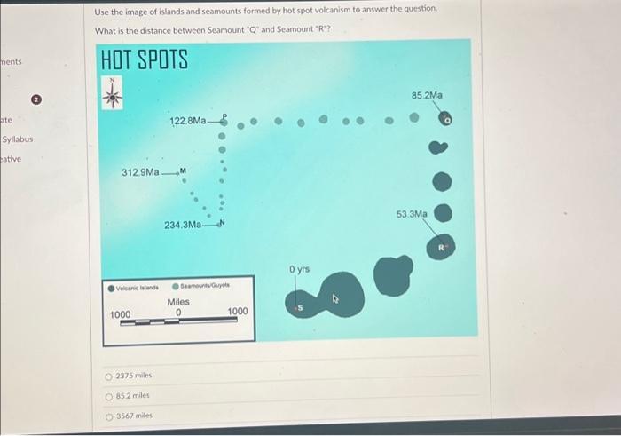 ments ate Syllabus eative 2 Use the image of islands | Chegg.com