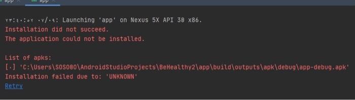 Solved When I am trying to run the app in the emulator in | Chegg.com