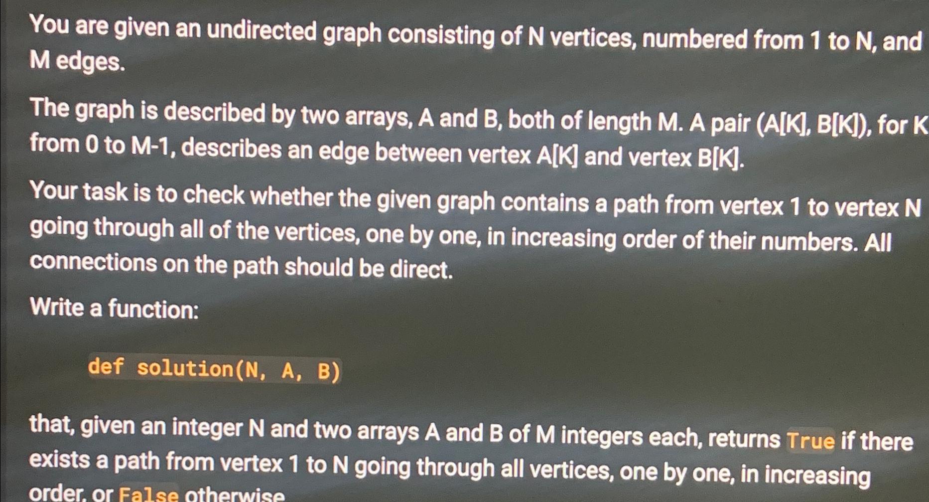 Solved You are given an undirected graph consisting of N | Chegg.com
