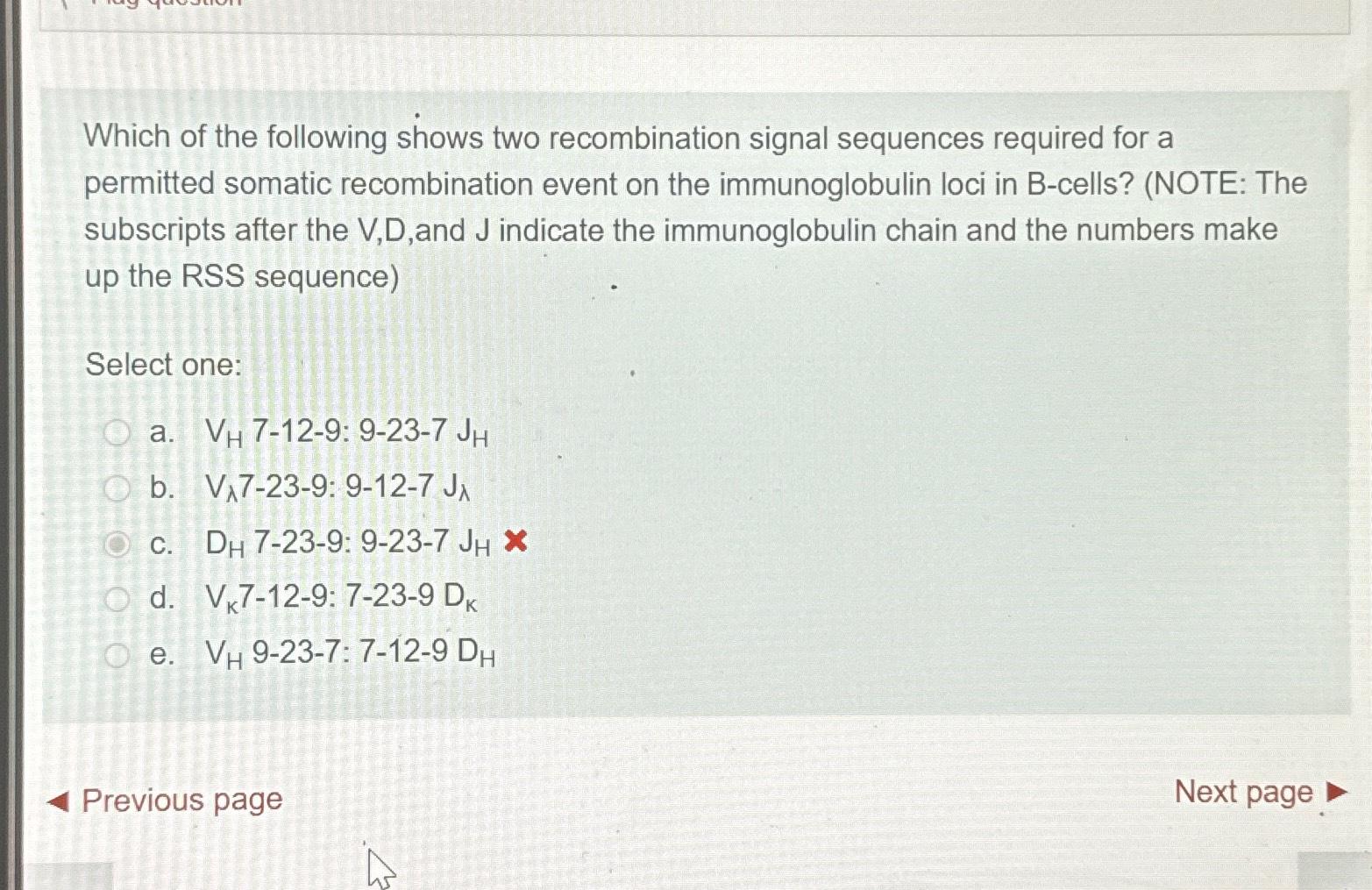 Solved Which Of The Following Shows Two Recombination Signal | Chegg.com