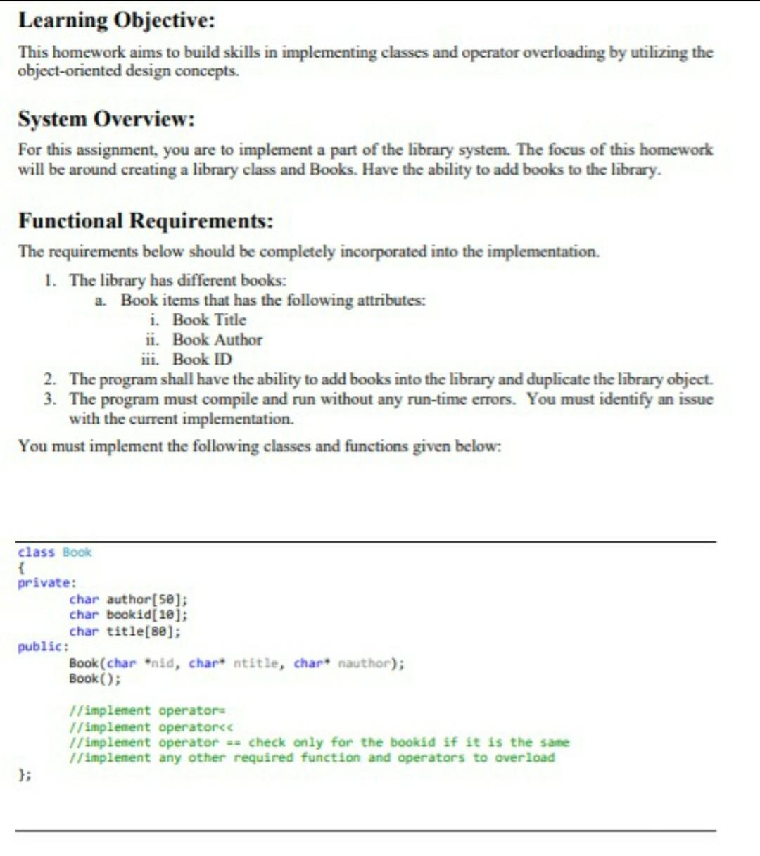 Solved Learning Objective: This homework aims to build | Chegg.com