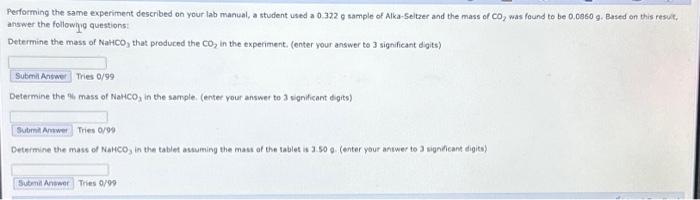 Solved Performing The Same Experiment Described On Your Lab.