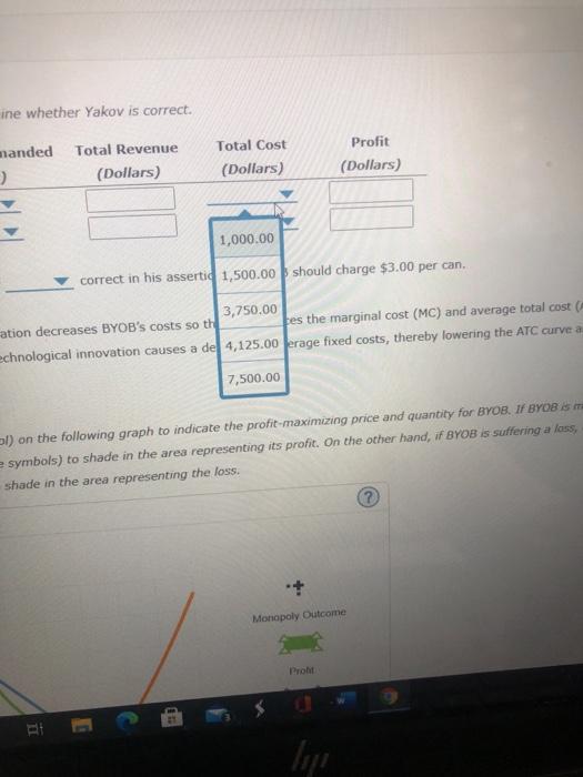 Solved 4. Profit Maximization And Loss Minimization BYOB Is | Chegg.com