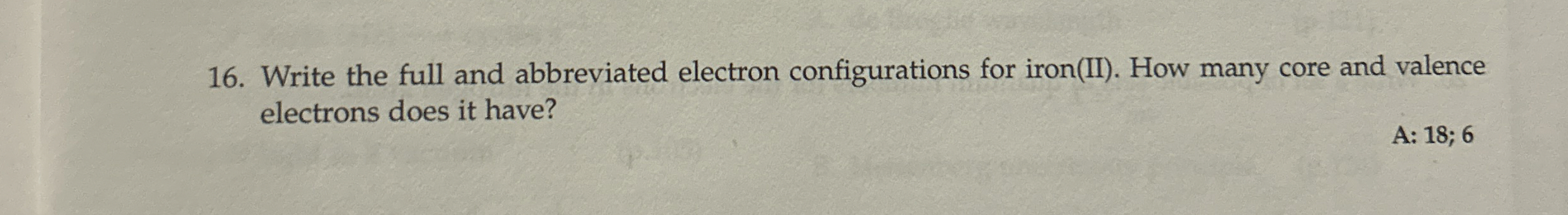 Solved Write the full and abbreviated electron | Chegg.com