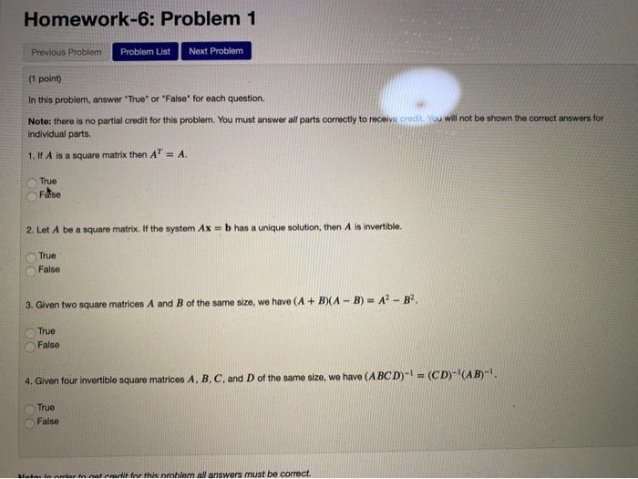 Solved Homework-6: Problem 1 Previous Problem Problem List | Chegg.com