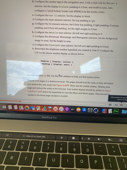 Solved See Chapter 20 for an introduction to the JavaJam | Chegg.com