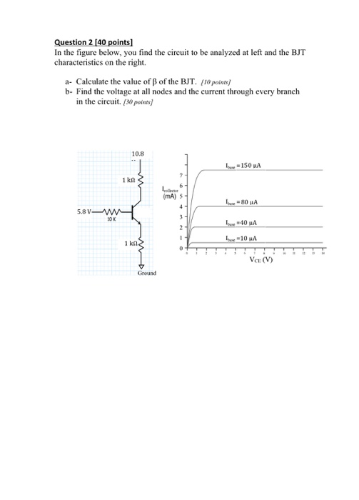 Solved Question 1 (30 points] The circuit in the figure | Chegg.com