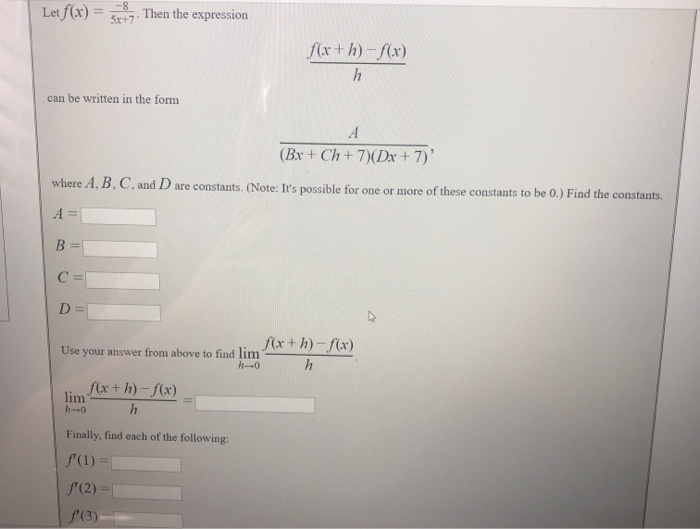 Solved Let F X 59 Then The Expression For H F X Can Chegg Com
