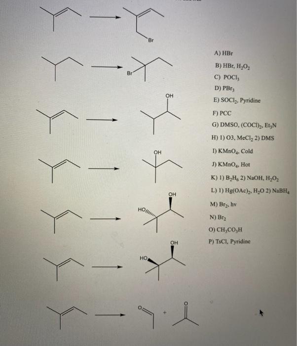 Solved Br Bo A Hbo B Hbr H O C Poci D Pbr E Soci Chegg Com