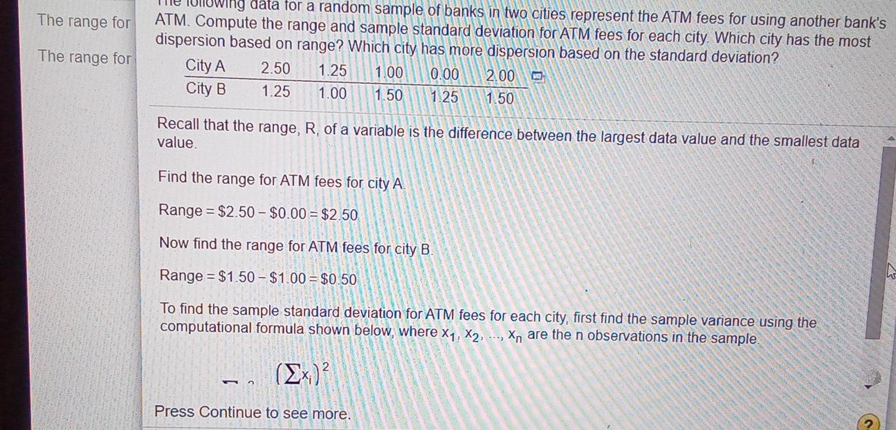 Solved The following data for a random sample of banks in | Chegg.com