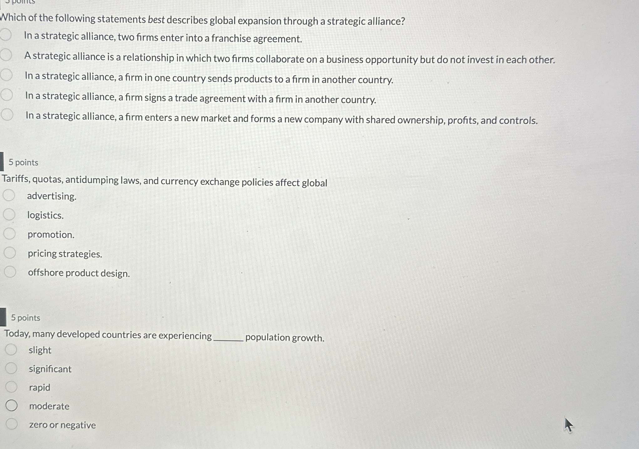 Solved Which of the following statements best describes | Chegg.com