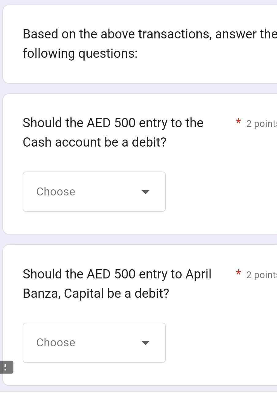 Solved To increase the balance in the following accounts, | Chegg.com