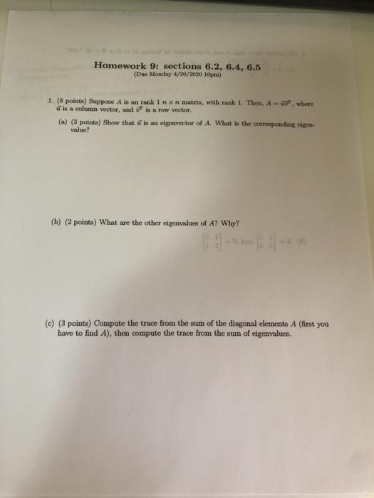 Solved Homework 9: Sections 6.2, 6.4, 6.5 (Due Monday | Chegg.com