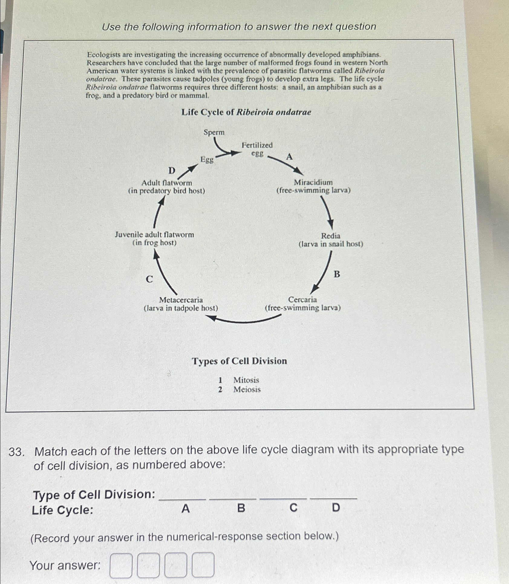 Solved Use the following information to answer the next | Chegg.com